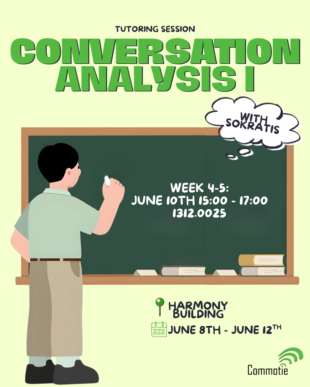 Conversation Analysis I Tutoring: Week 4-5