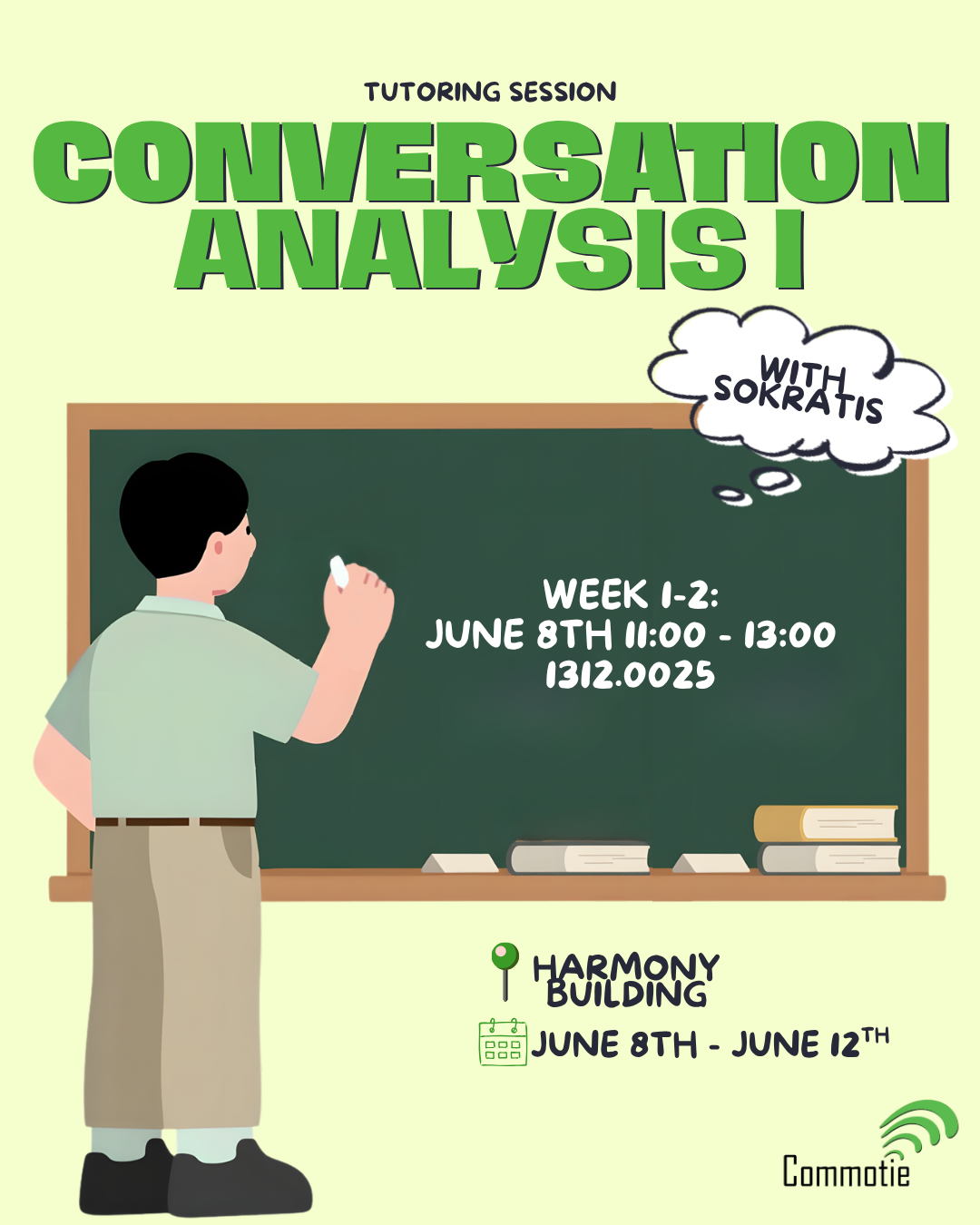 Conversation Analysis I Tutoring: Week 1-2